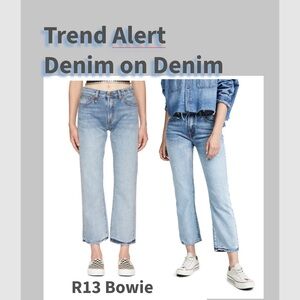 R13 Light Blue Women's Relaxed Jeans